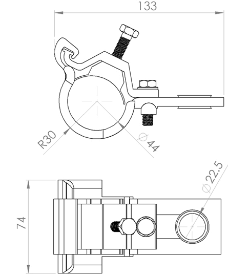 Поддерживающий зажим MTFK 130