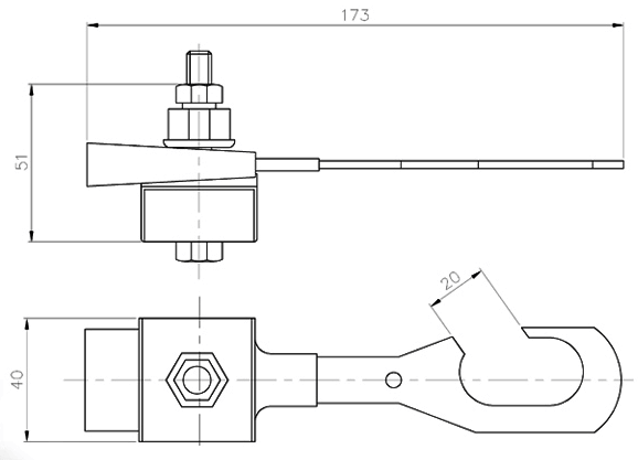 Анкерно - поддерживающий зажим PAC 80/2
