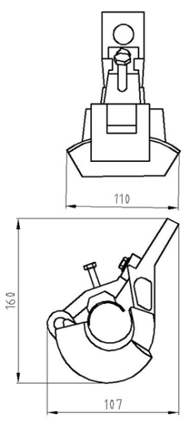 Поддерживающий зажим MTFK 400
